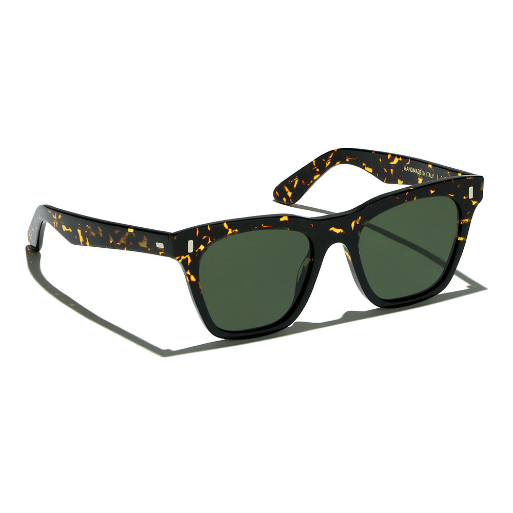 2909-CECILE-HAVANA SCURO-09-DARK GREEN G15-2 L.G.R CECILE BLACK HAVANA