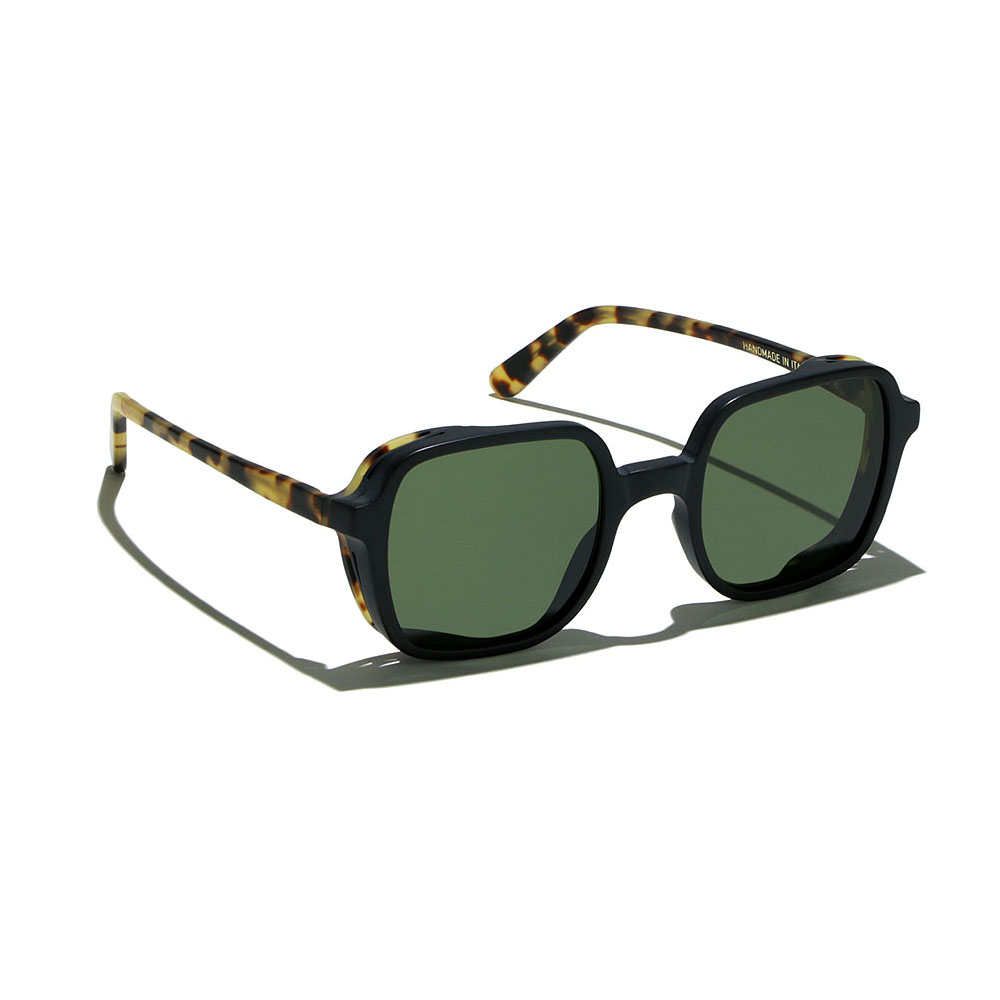 5008-MANDA EXPLORER-BLACK MATT HAVANA TARTARUGATO MATT-23-GREEN G15-2 L.G.R MANDA EXPLORER