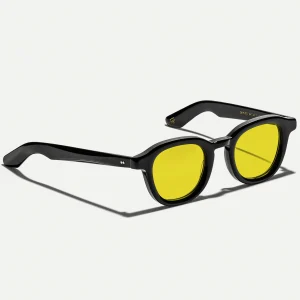 Moscot DAHVEN Black Custom Made Tints™ Mellow Yellow