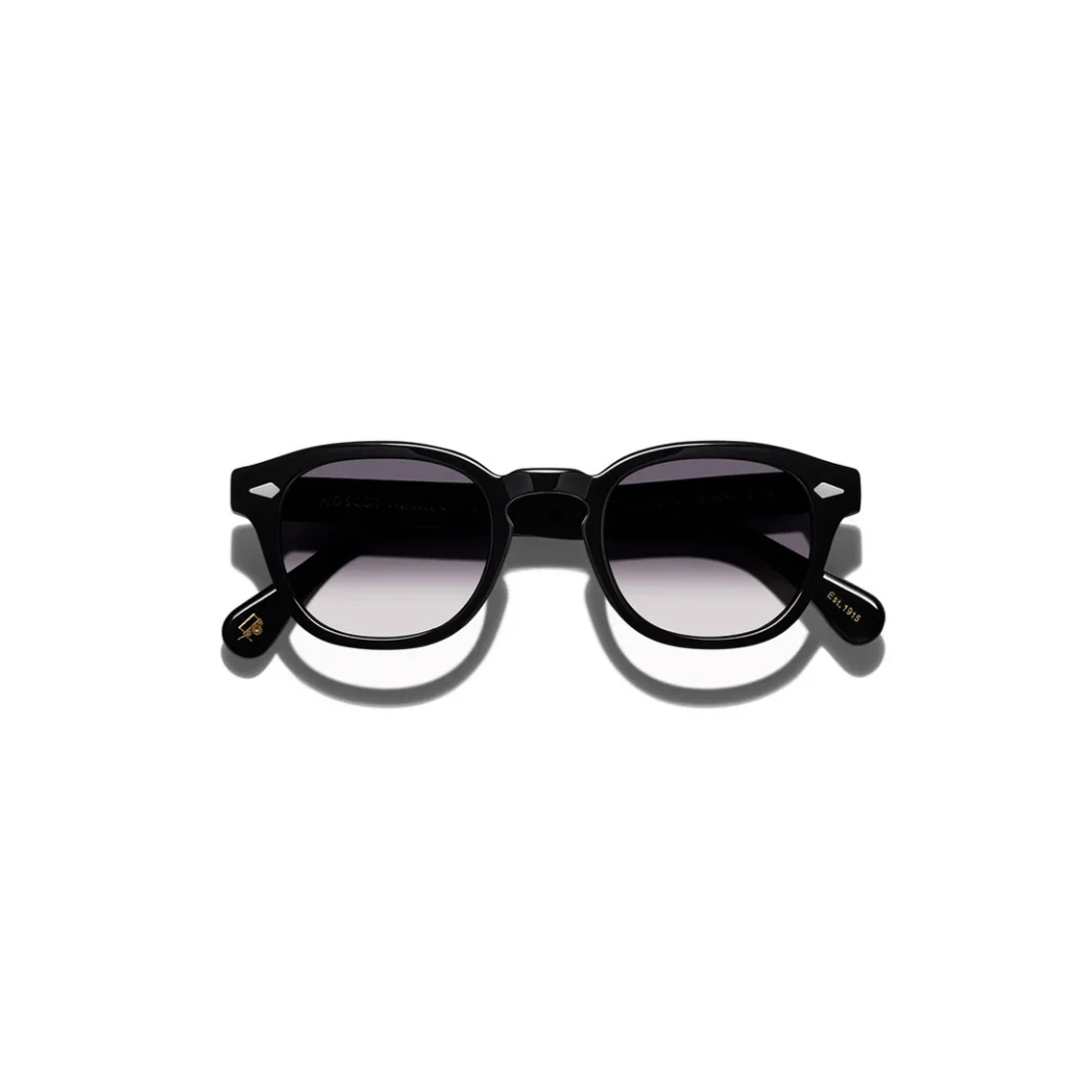 Lemtosh B2 Sun Black-CMT B2 American Grey Fade lenses 1_converted Moscot LEMTOSH BLACK Custom Made Tints AMERICAN GREY FADE