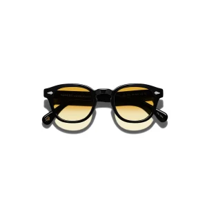 Lemtosh B2 Sun Black-CMT B2 Chestnut Fade lenses 1_converted Moscot LEMTOSH BLACK Custom Made Tints CHESTNUT FADE