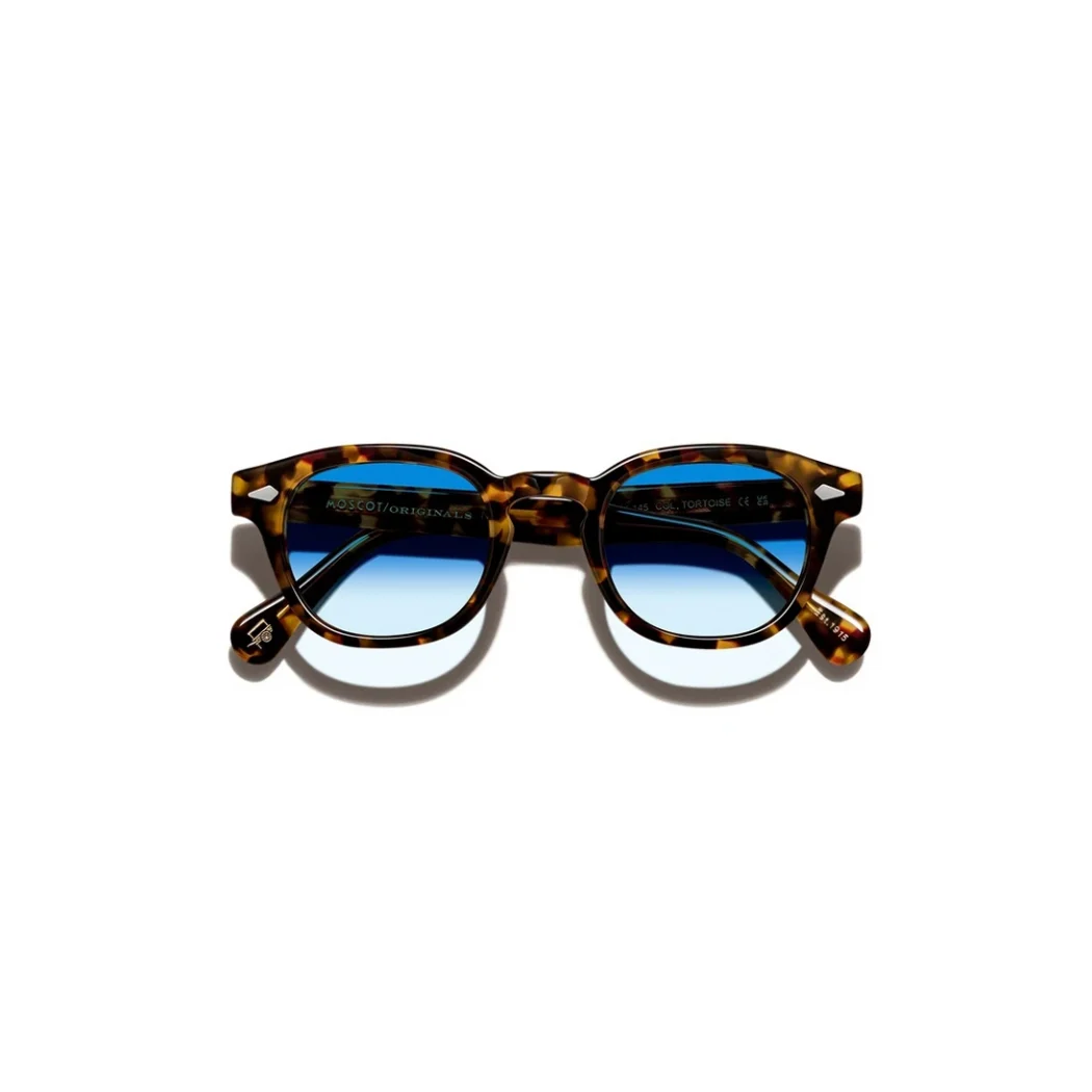 Lemtosh B2 Sun Tortoise-CMT B2 Broadway Blue Fade lenses 1_converted Moscot LEMTOSH TORTOISE Custom Made Tints BROADWAY BLUE FADE