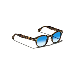 Moscot LEMTOSH TORTOISE Custom Made Tints BROADWAY BLUE FADE