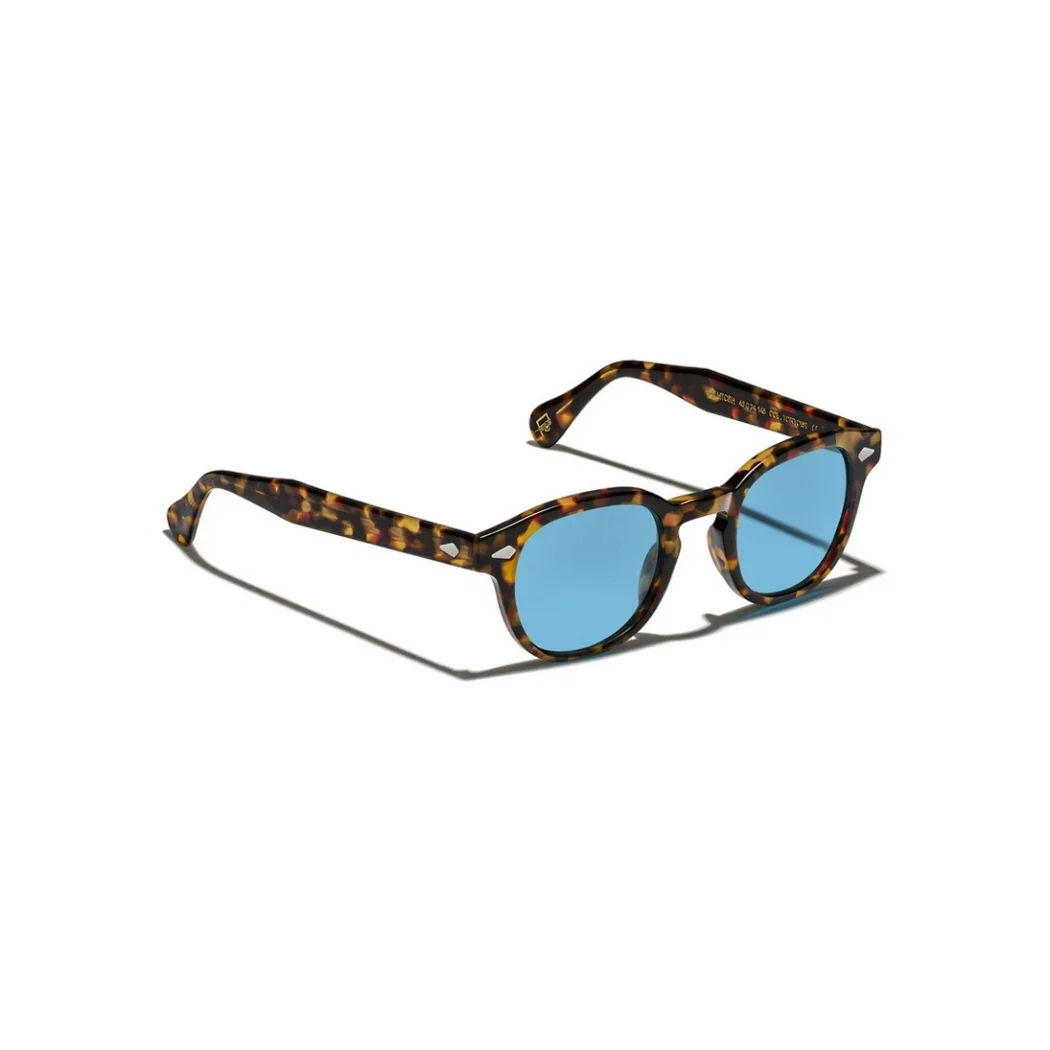 Lemtosh B2 Sun Tortoise-CMT B2 Celebrity Blue lenses 2_converted Moscot LEMTOSH TORTOISE Custom Made Tints CELEBRITY BLUE