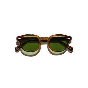 Moscot Lemtosh Sun Tobacco-Calibar Green front1 Moscot LEMTOSH SUN - Tobacco