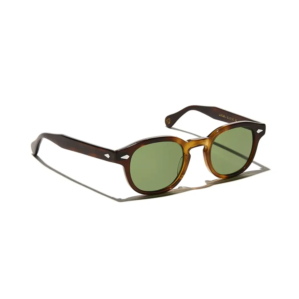 Moscot Lemtosh Sun Tobacco-Calibar Green side1 Moscot LEMTOSH SUN - Tobacco